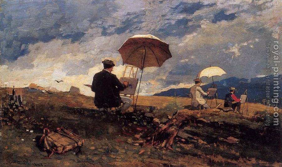 Winslow Homer : Artists Sketching in the White Mountains